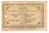 Vasúti jegy 1906