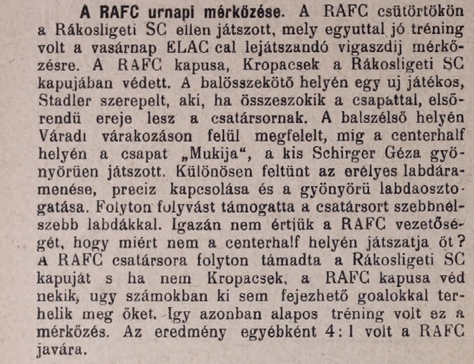 A képhez tartozó alt jellemző üres; RAFC-R%C3%A1kosliget-bar%C3%A1ts%C3%A1gos-1916.jpg a fájlnév